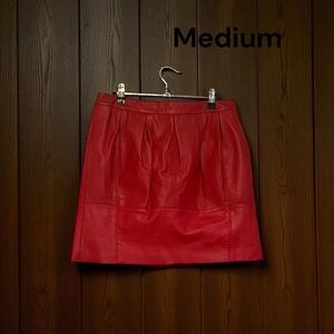 BCBGMaxAzria Vibrant Red Mini Skirt